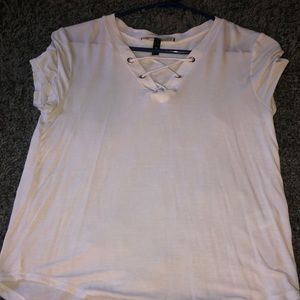 White crisscross shirt